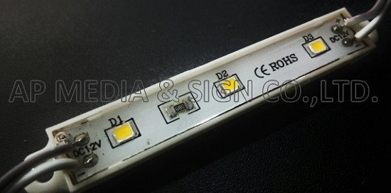 MC3-2835-3-W,WW // 3-LED Module 2835, White, Warm White Color