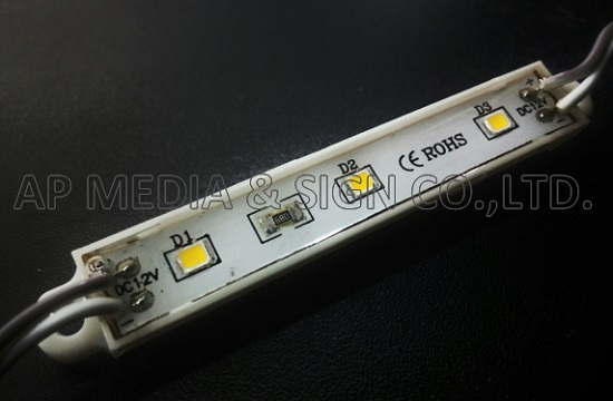 MC3-2835-3-W,WW // 3-LED Module 2835, White, Warm White Color