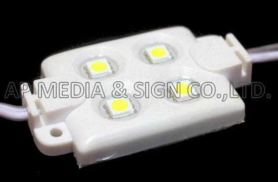 MC4-5050-4-W // 4-LED Module 5050, Injection Mold 0.96W, White Color 10000K